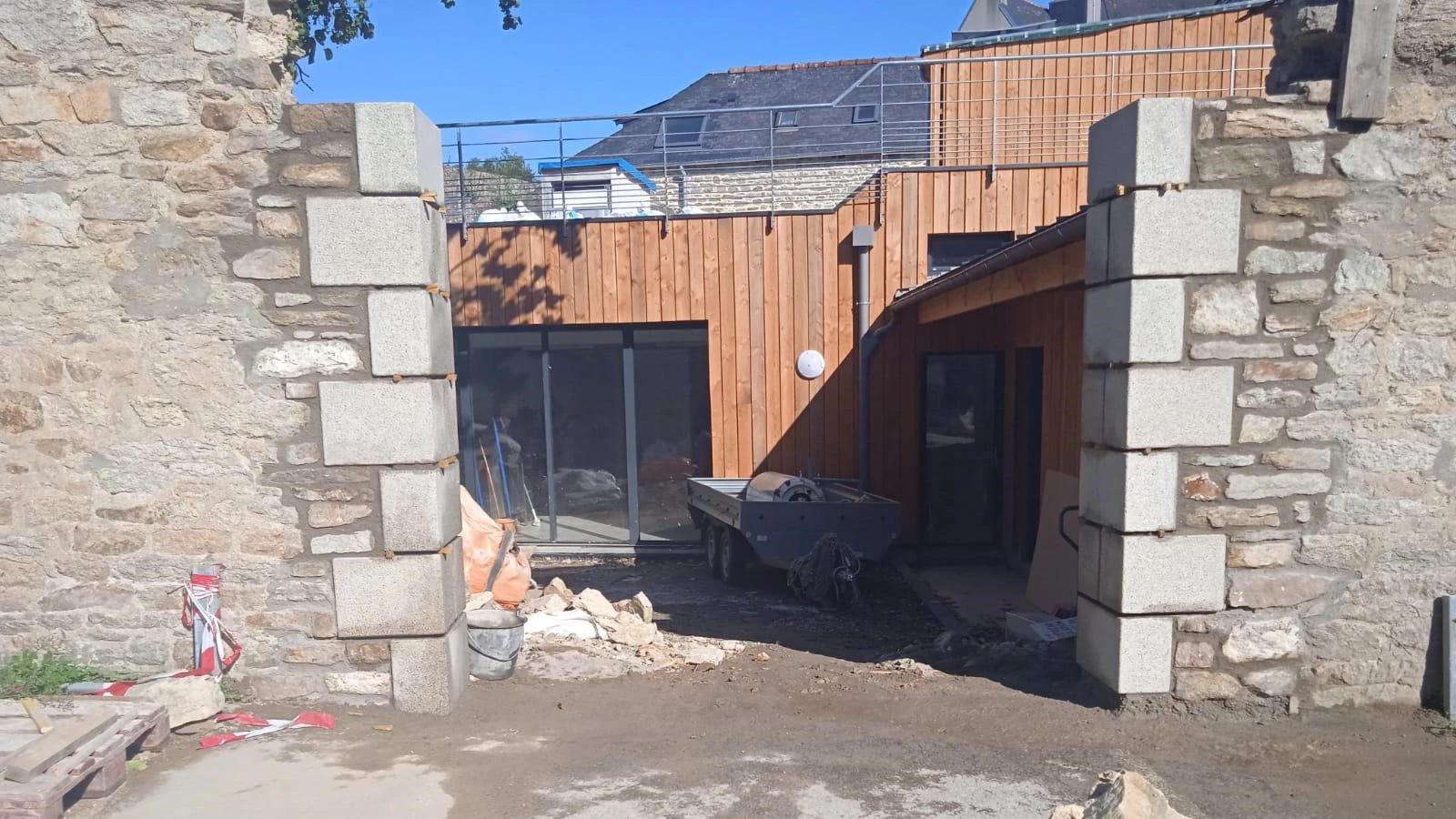 Chantier CLK Construction — maçonnerie pierre de taille Bretagne